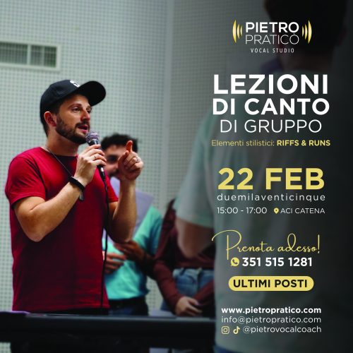 Lezioni di canto di gruppo 22 feb